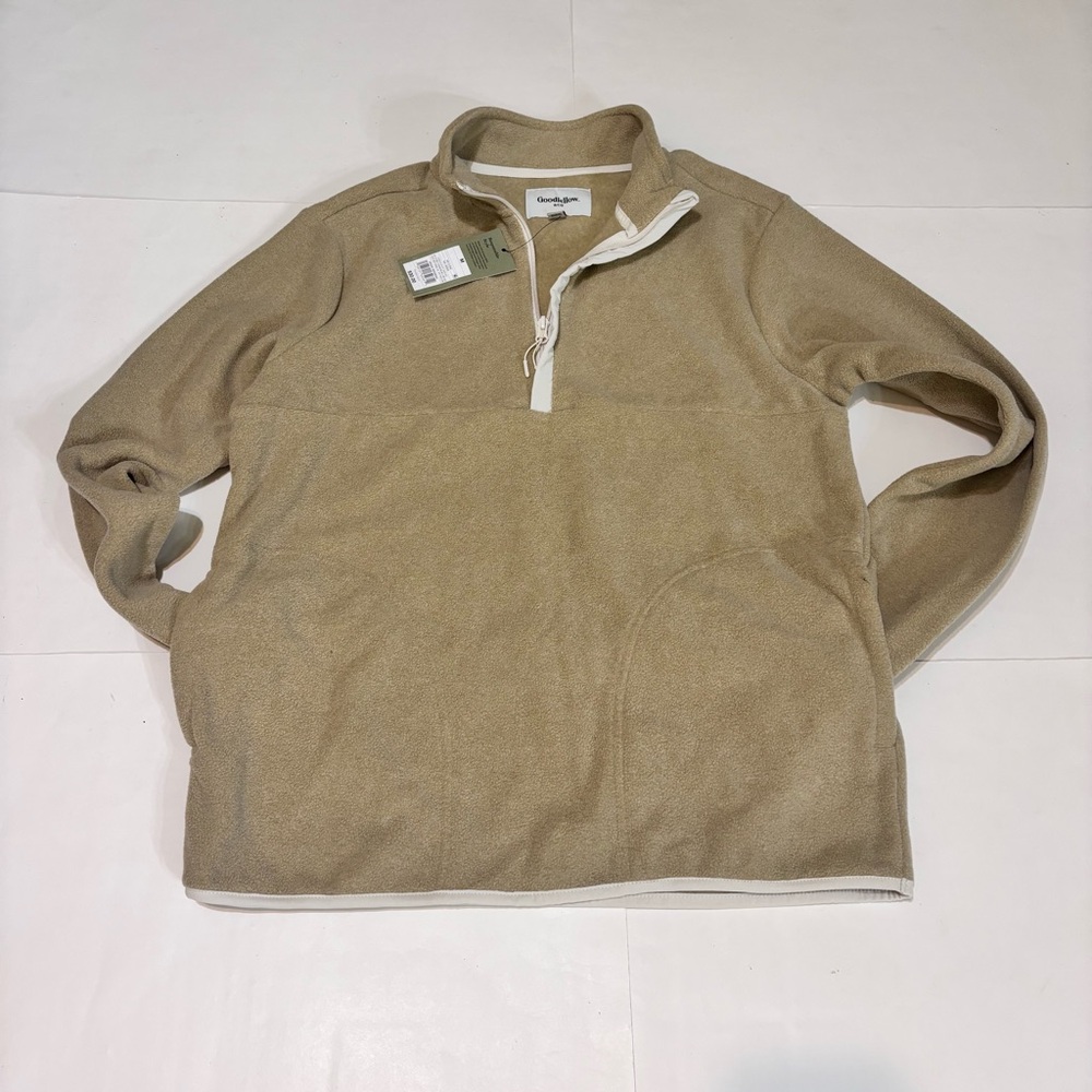 Goodfellow & Co Men's Zip Up Sweater - Tan